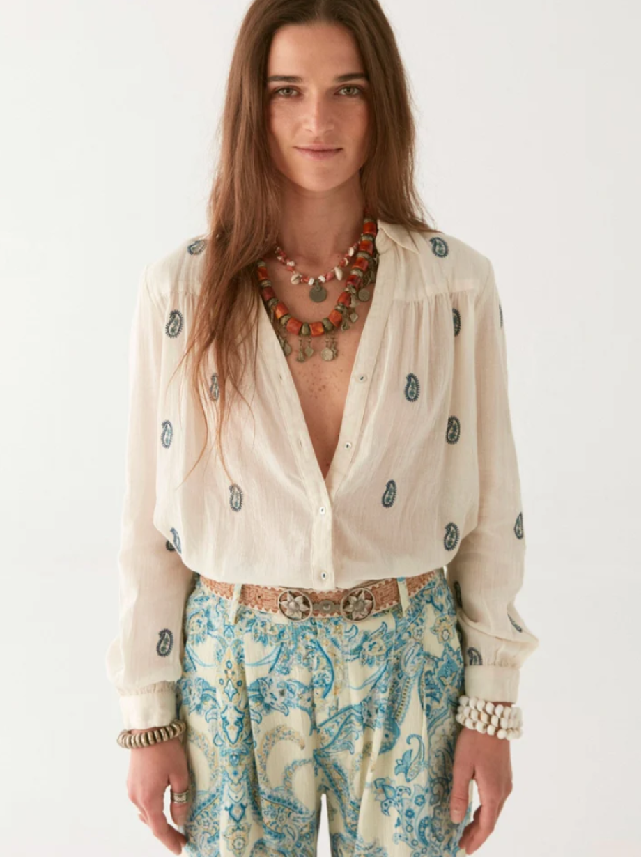 Maison Hotel Dylan Blouse - Cashemira Ivory