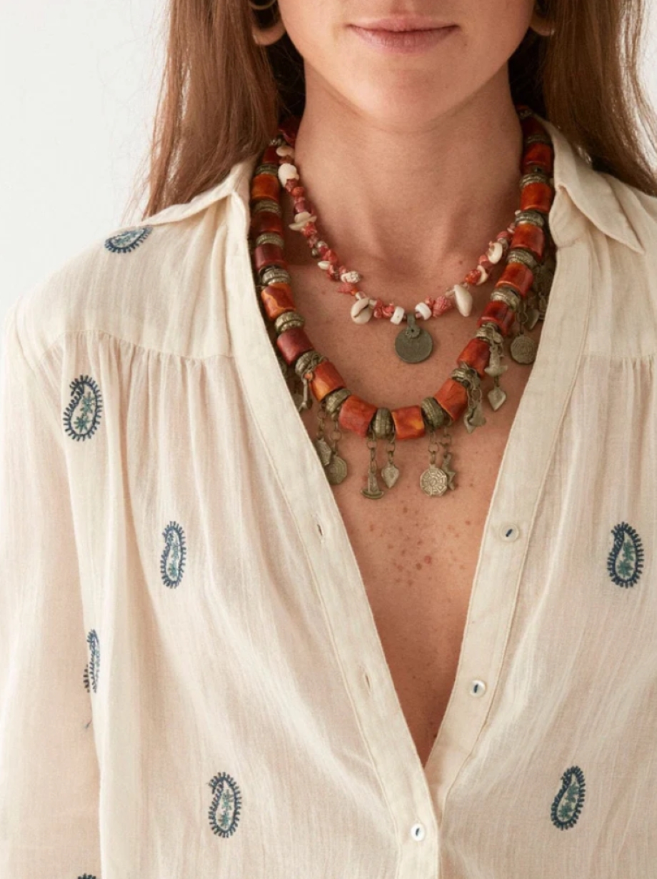 Maison Hotel Dylan Blouse - Cashemira Ivory