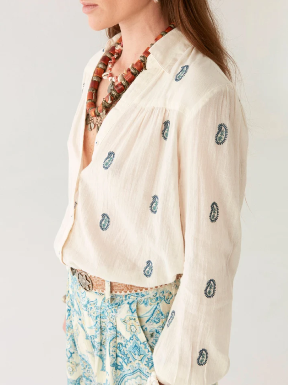 Maison Hotel Dylan Blouse - Cashemira Ivory