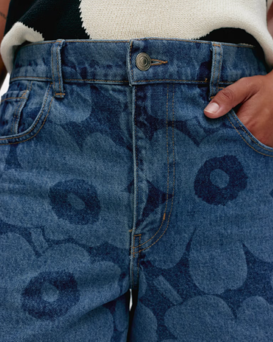 Marimekko Maridenim Marissi Jean Shorts - Unikko