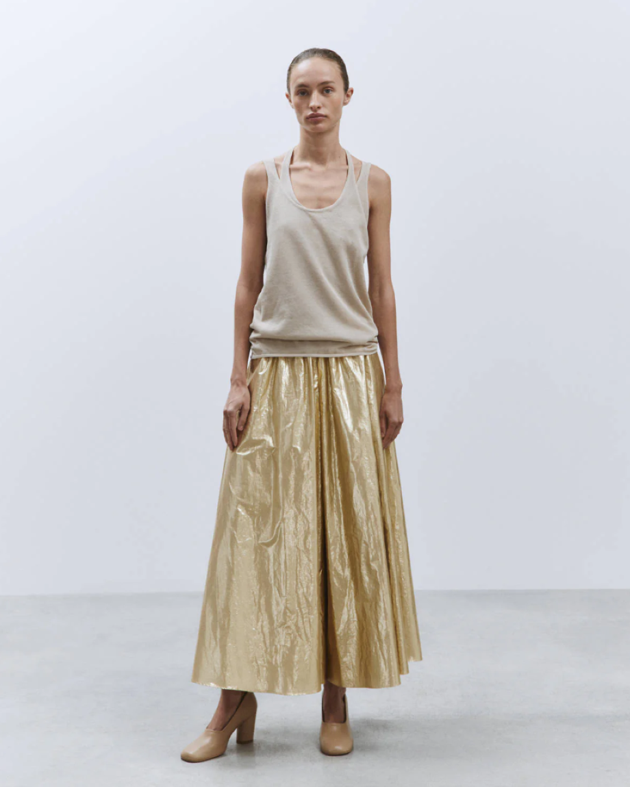 Alysi Lightweight Pant-Skirt - Gold