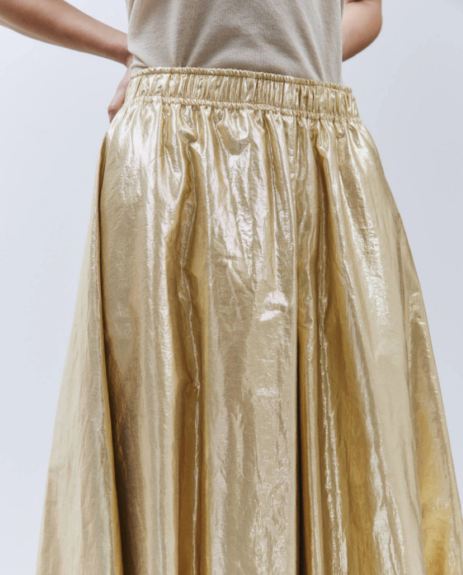 Alysi Lightweight Pant-Skirt - Gold