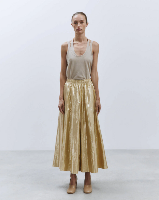 Alysi Lightweight Pant-Skirt - Gold