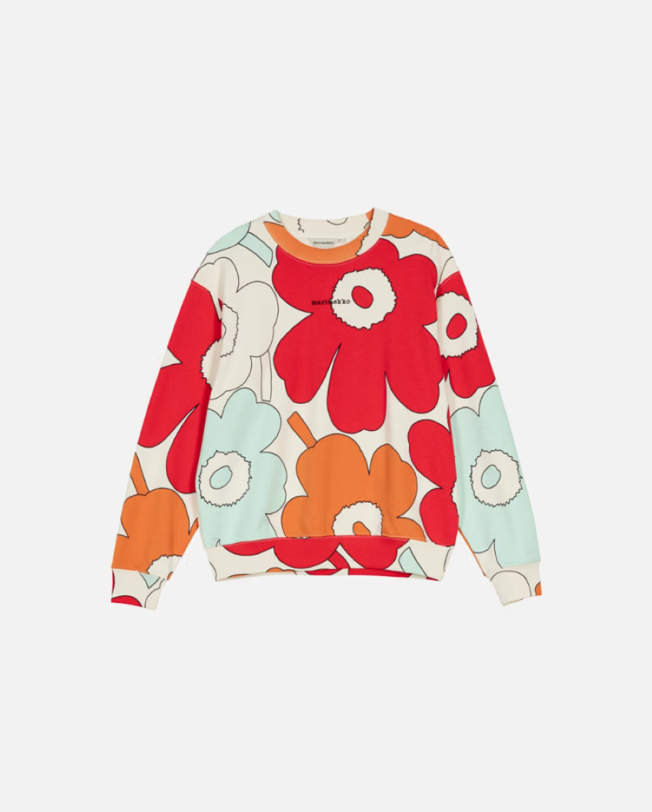 Marimekko Leiot Piirto Unikko Kioski Sweatshirt - Multi