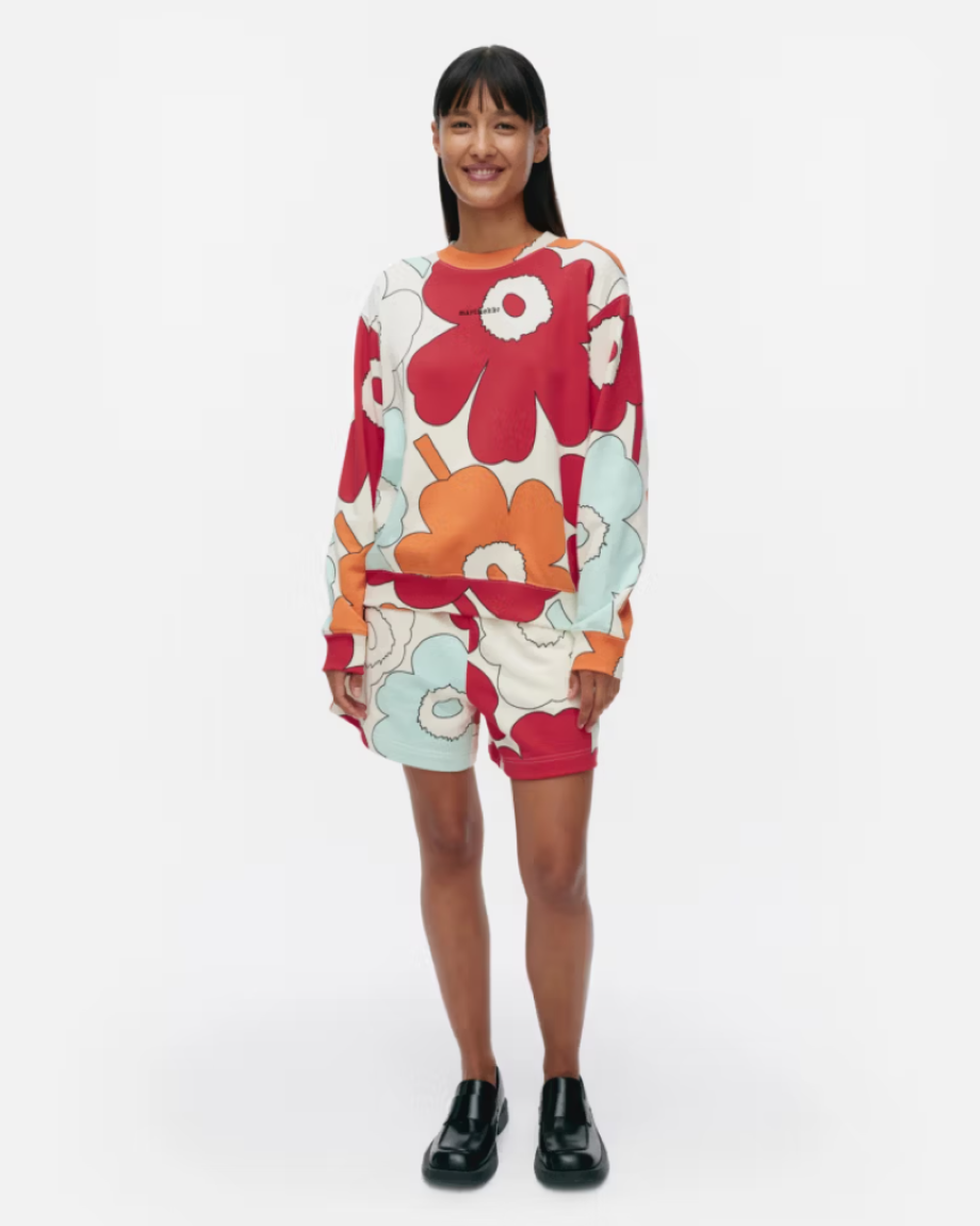 Marimekko Miksaus Vihkiruusu Kioski Shorts - Off White