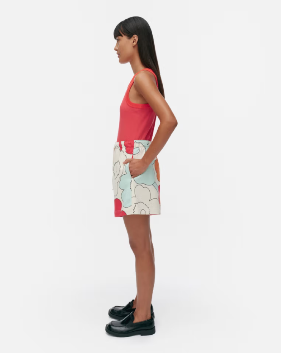 Marimekko Miksaus Vihkiruusu Kioski Shorts - Off White