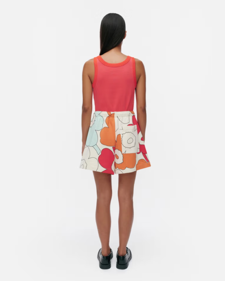 Marimekko Miksaus Vihkiruusu Kioski Shorts - Off White