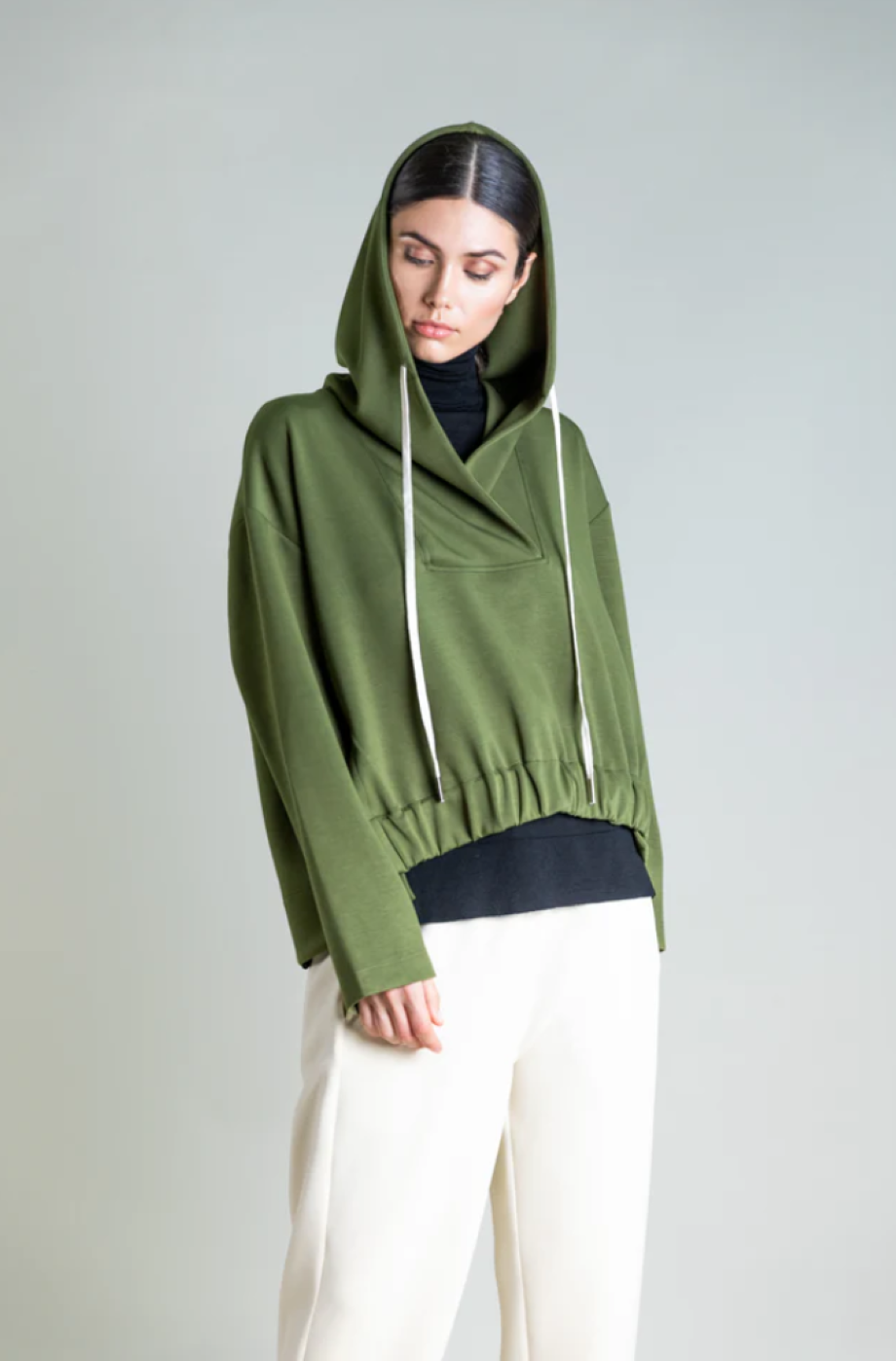 Psophia Hooded Sweatshirt - Kaki