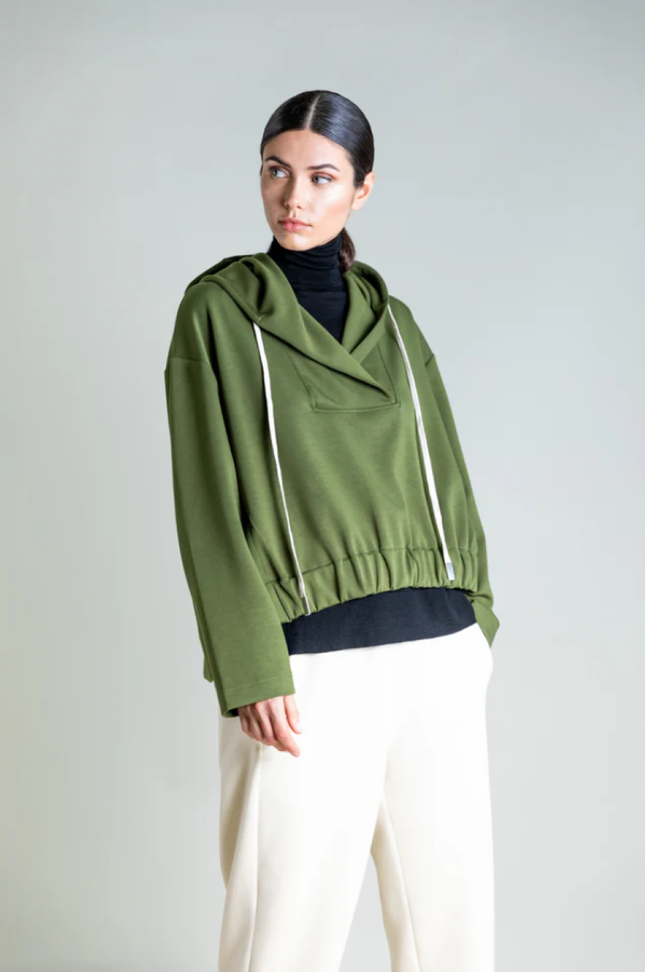 Psophia Hooded Sweatshirt - Kaki