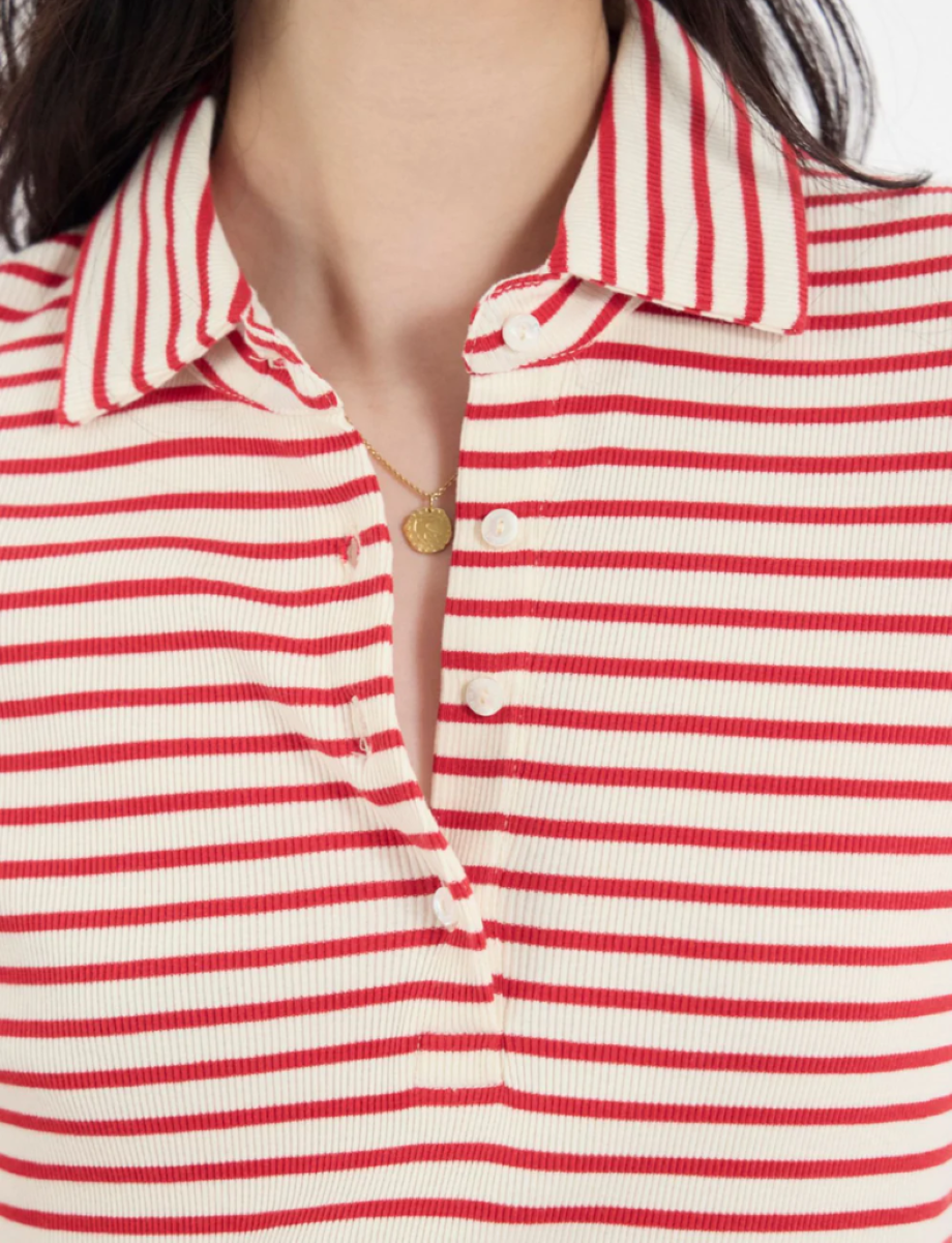 Ines de la Fressange Romane Dress - Red Stripe