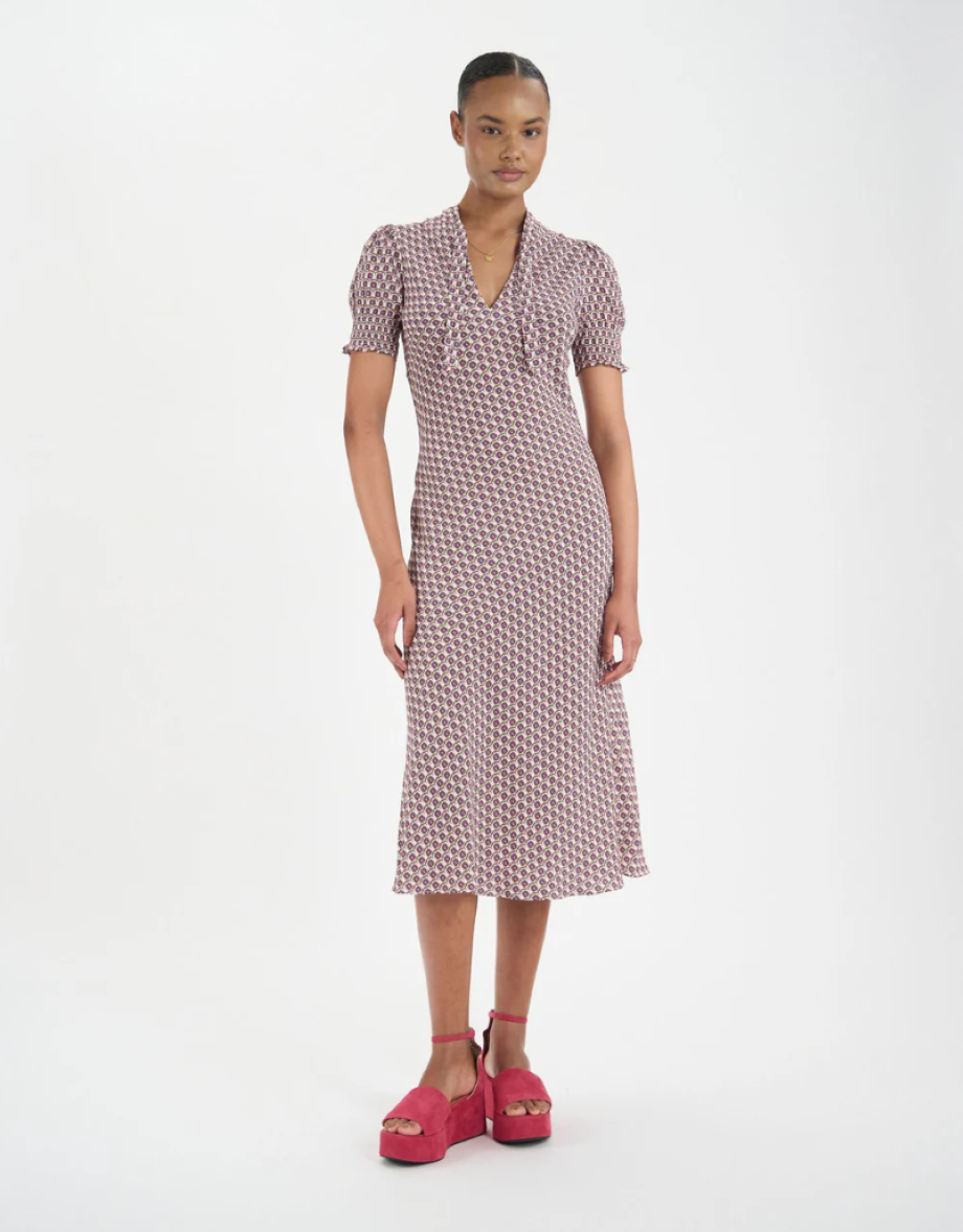 Ines de la Fressange Cerise Dress - Oakleaf Multicolor