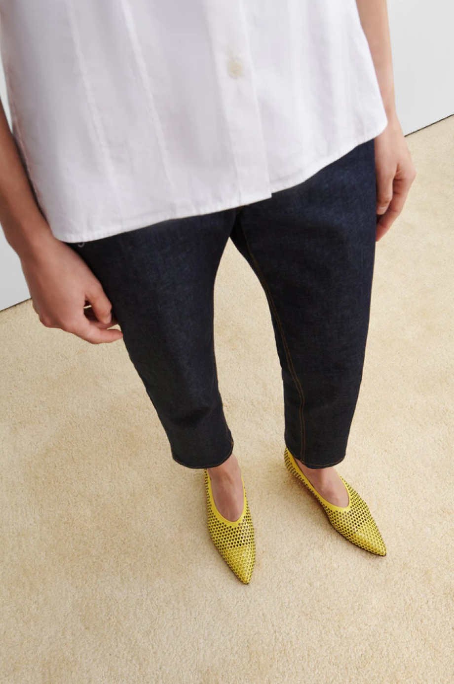 Rachel Comey Clemmie S-Punch Kitten Heel - Banana