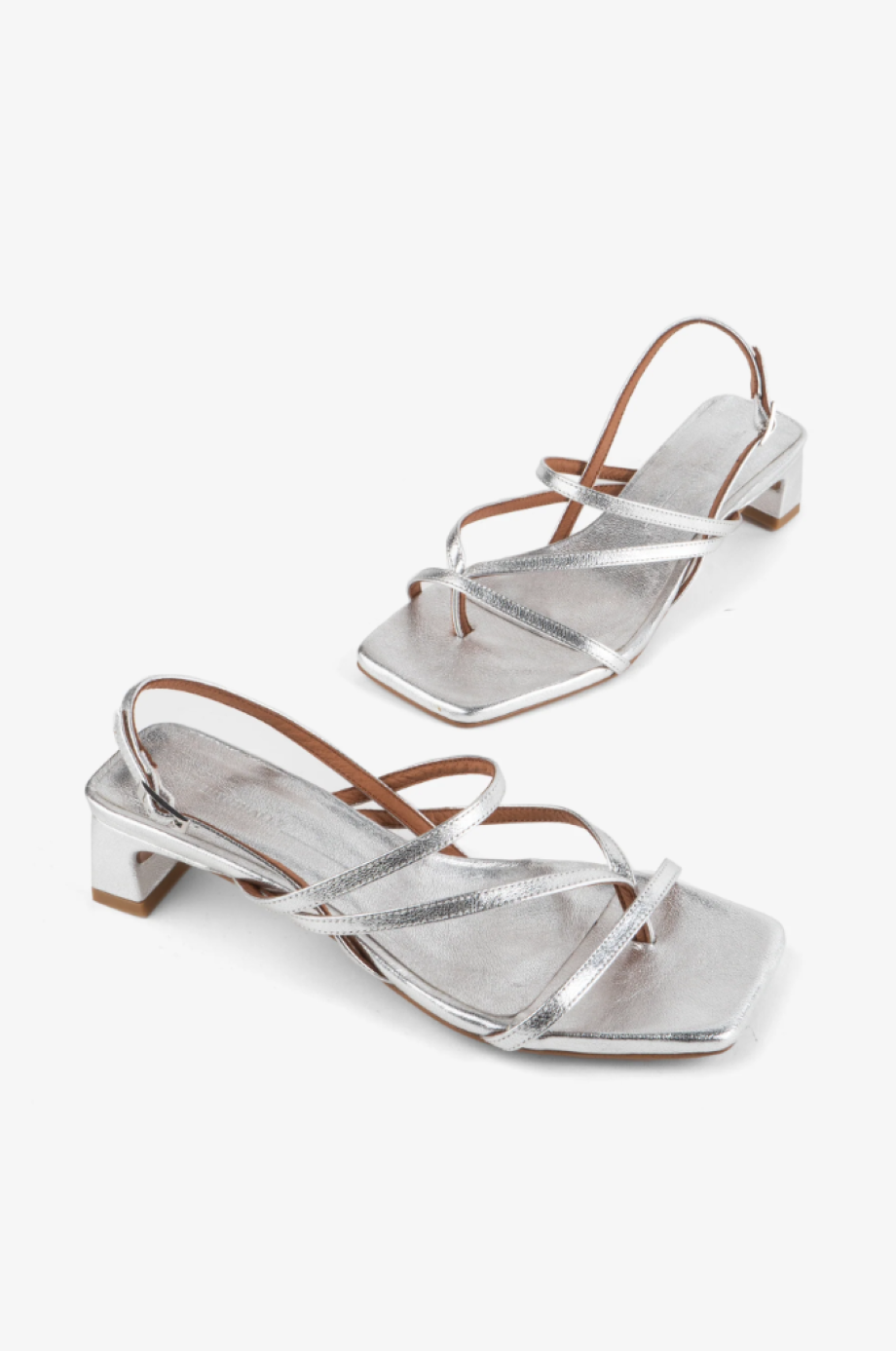 Intentionally Blank Pup Metallic Slingback Thong Sandal - Mercury