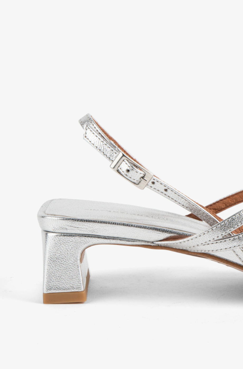 Intentionally Blank Pup Metallic Slingback Thong Sandal - Mercury