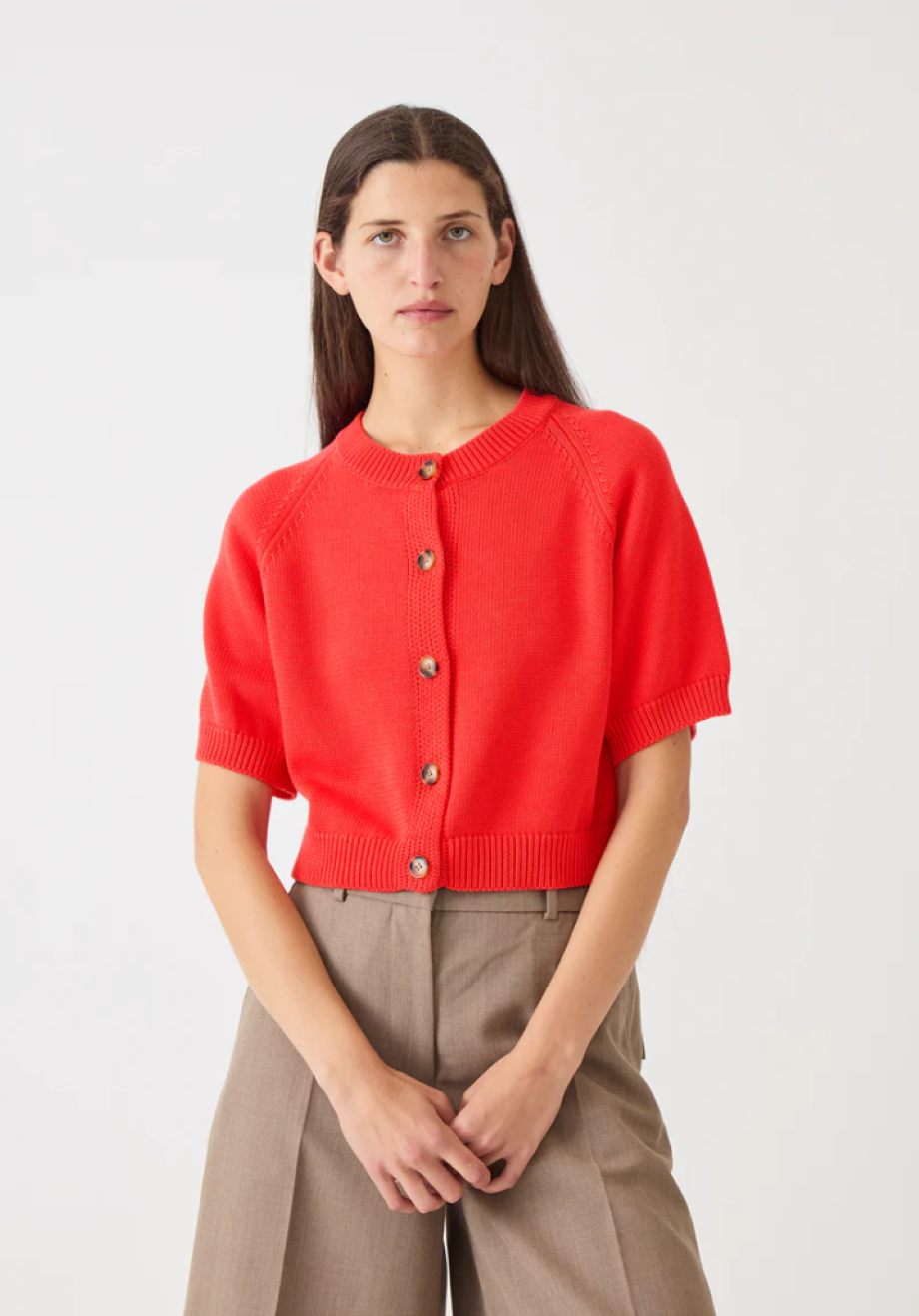 DemyLee Amy Cardigan - Vermillion