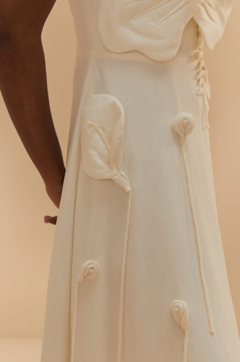 Farm Rio Garden Midi Dress - Off-White