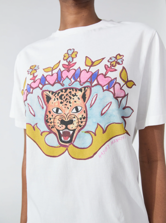 Hayley Menzies Enchanted Leopard T-Shirt - White
