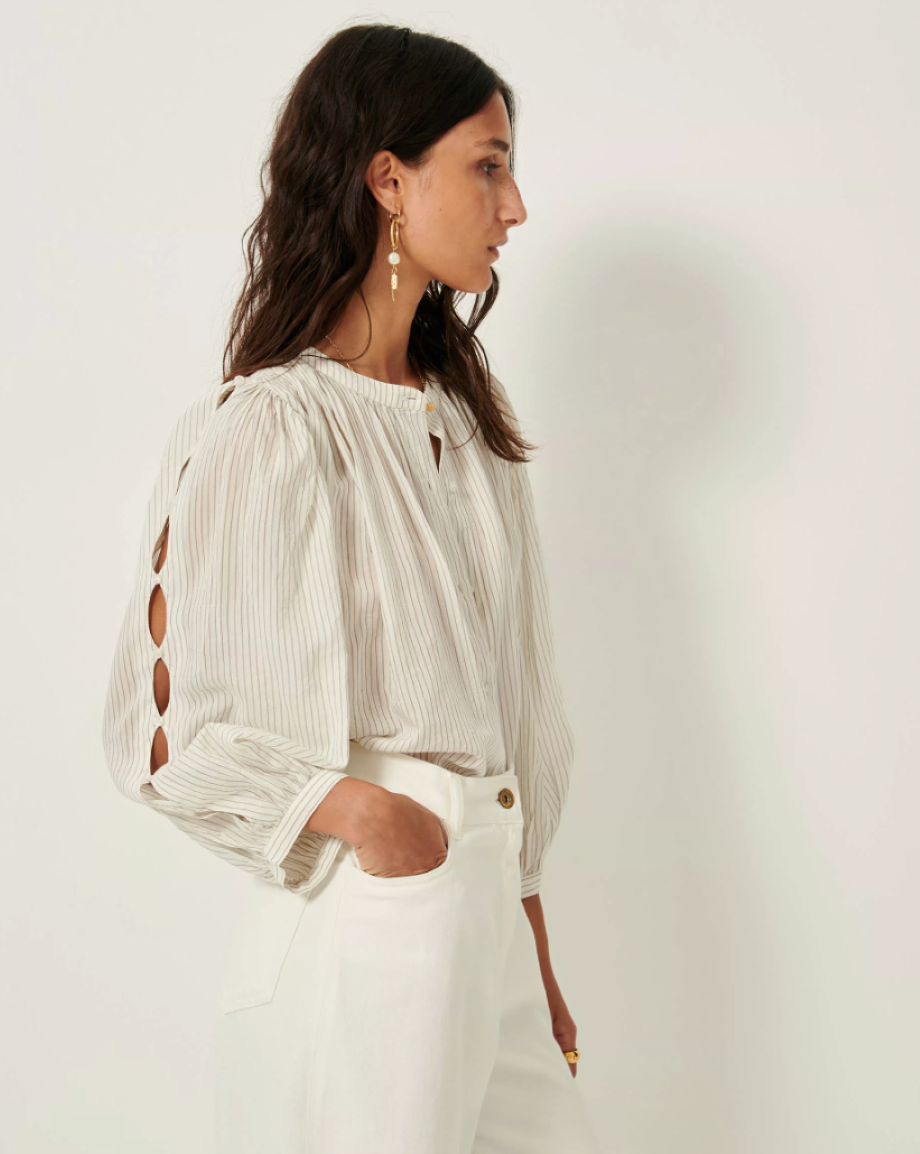 Sessun Lucy H Blouse - Whiblack