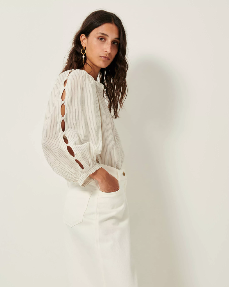 Sessun Lucy H Blouse - Whiblack