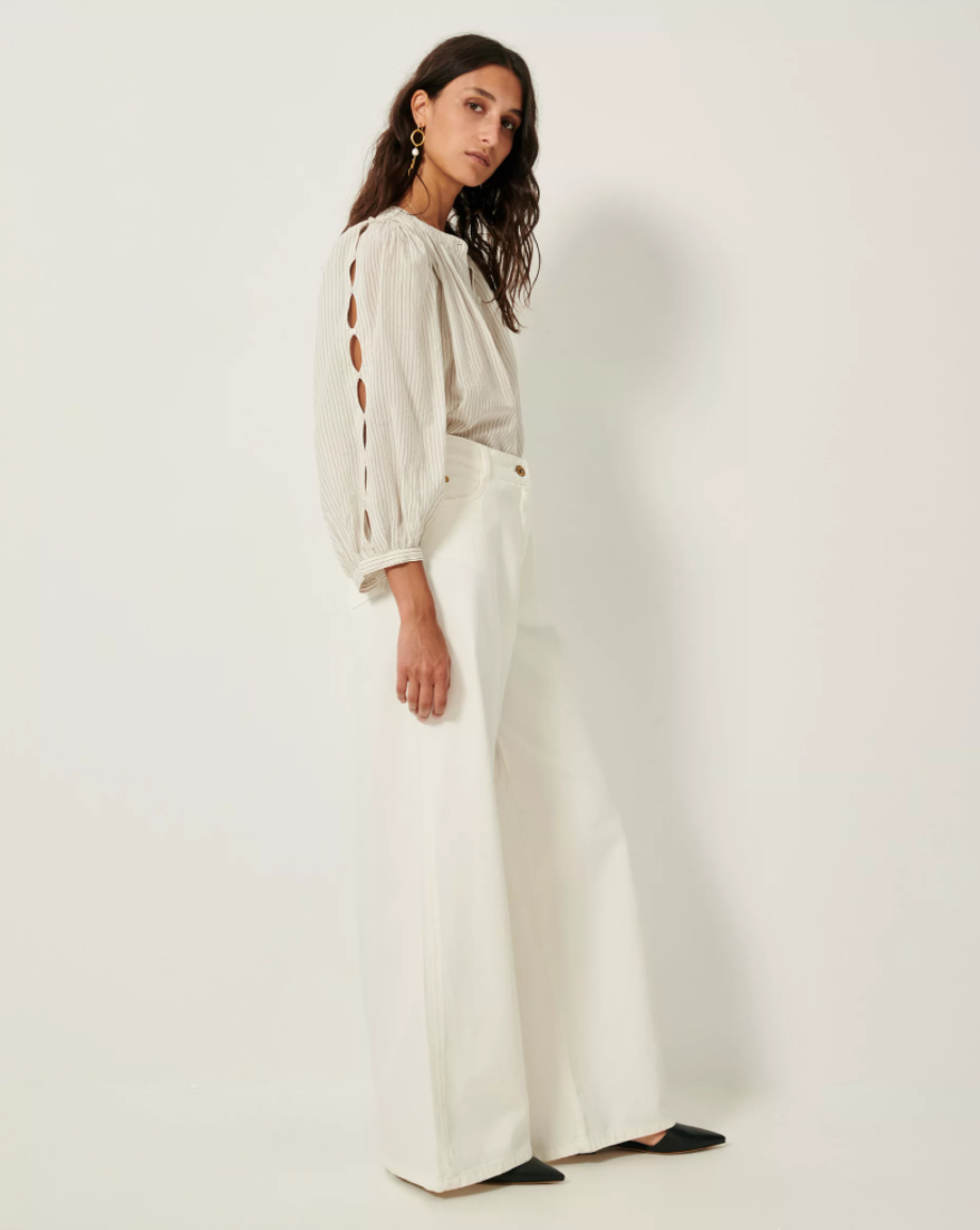 Sessun Lucy H Blouse - Whiblack