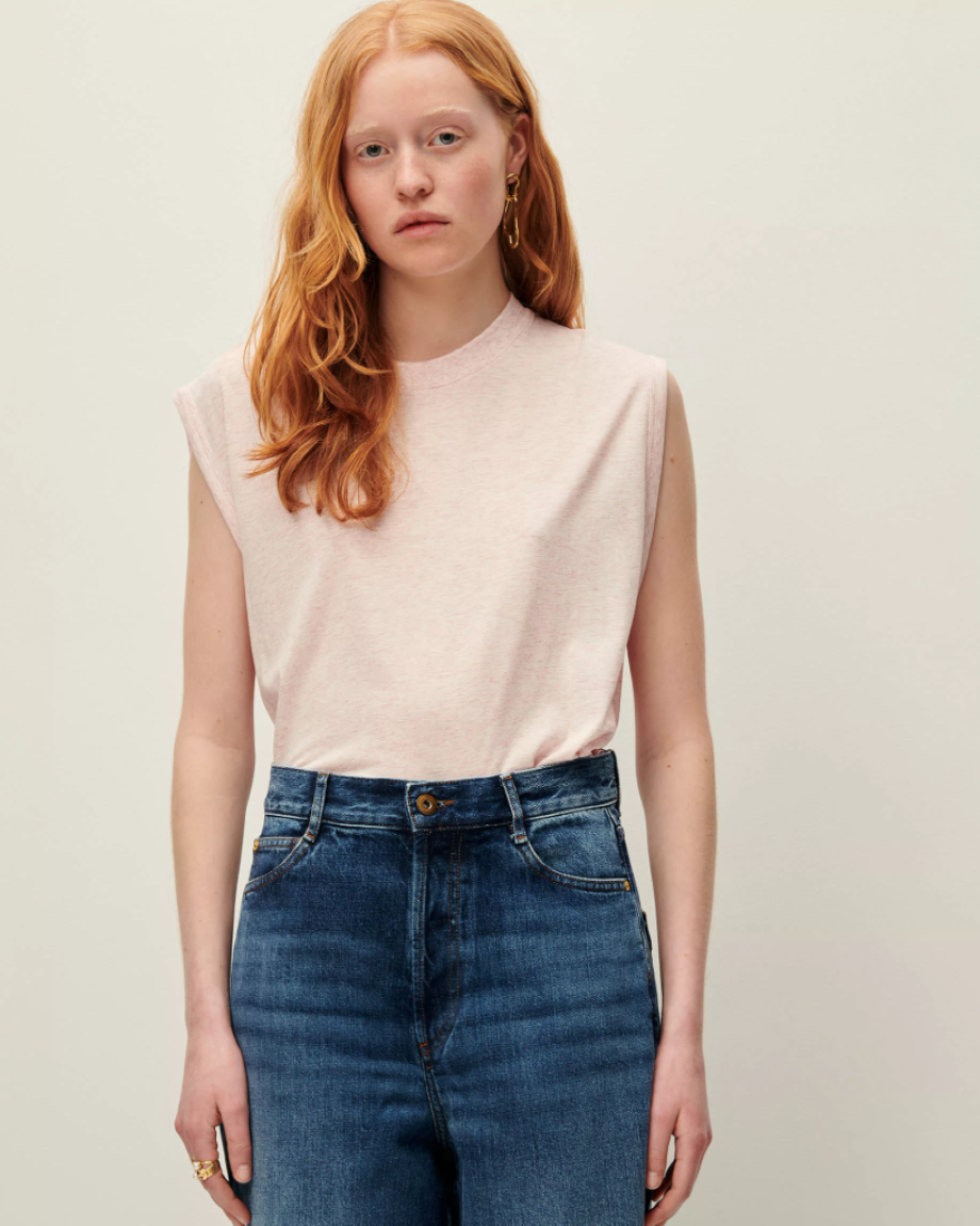 Sessun Deedoo Sleeveless T-Shirt - Eau de Rose