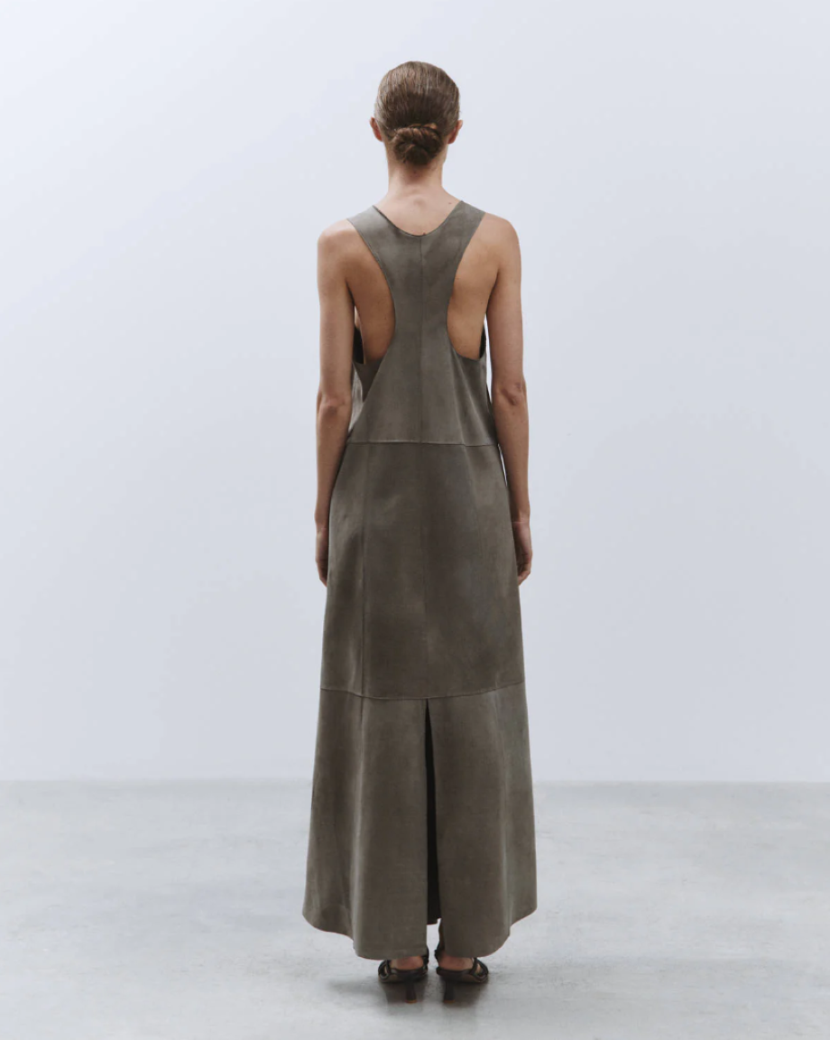 Alysi Suede Dress - Smoke