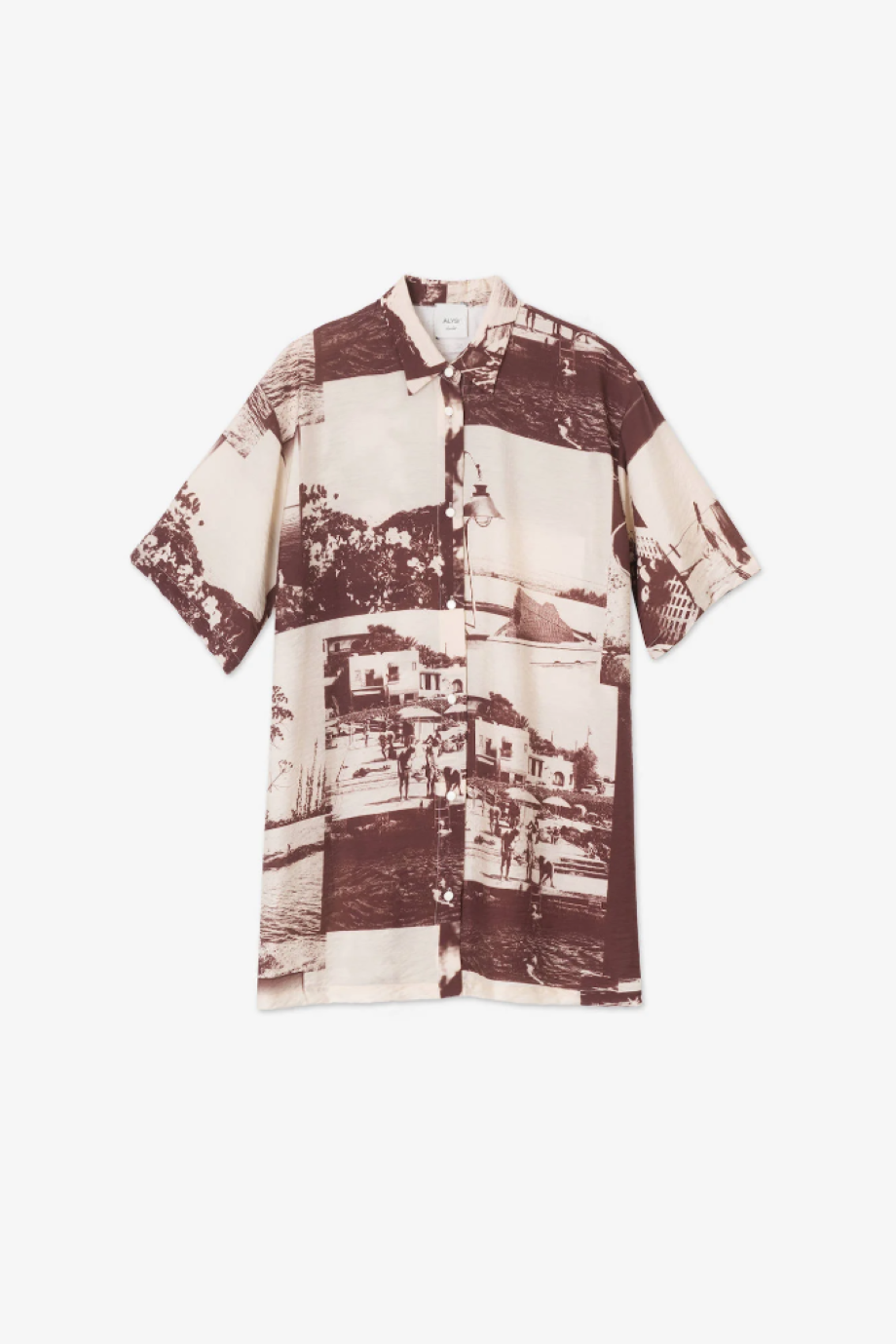 Alysi Photo Print Shirt - Choco