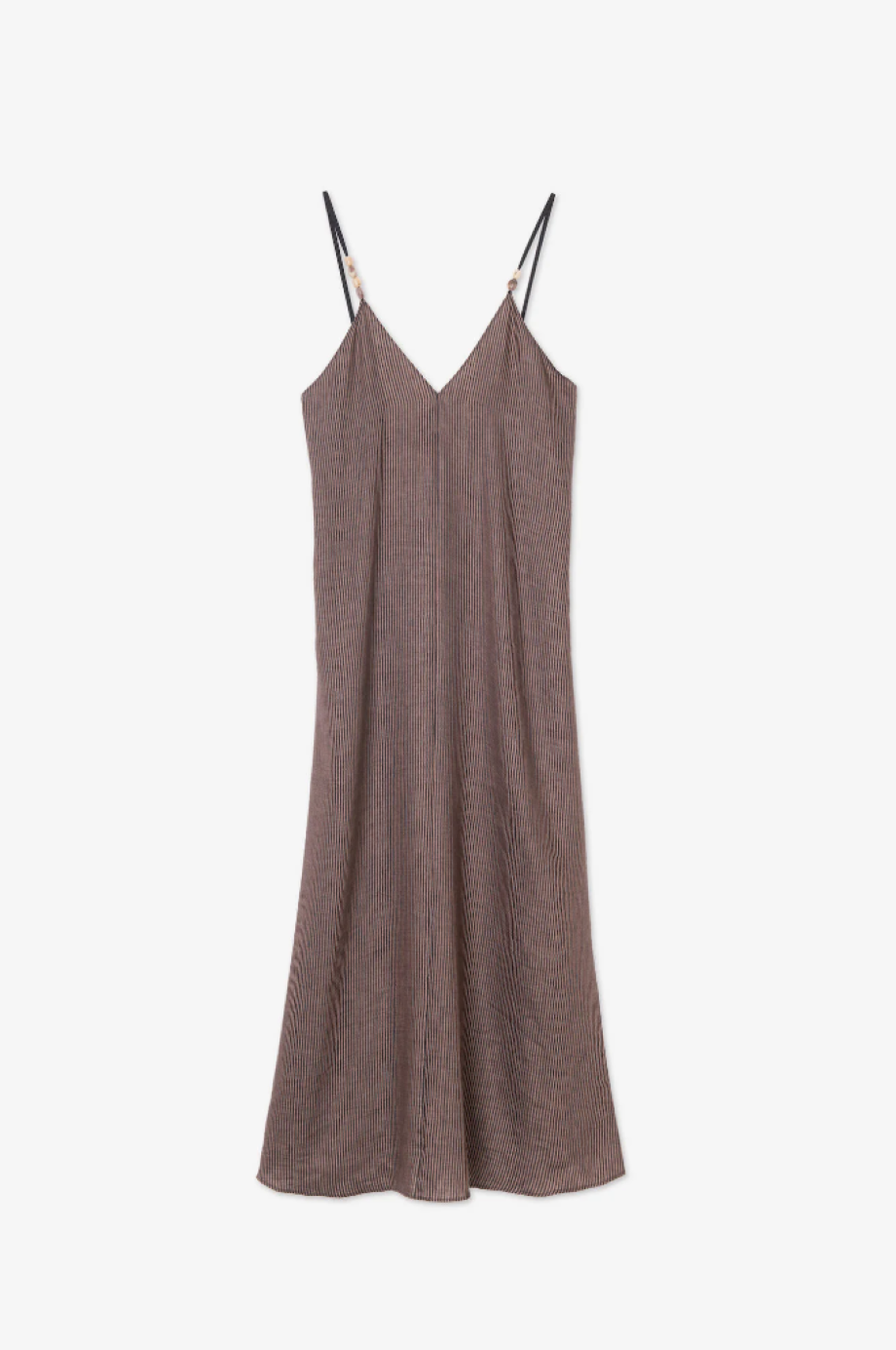 Alysi Long Dress Microstripe - Barolo