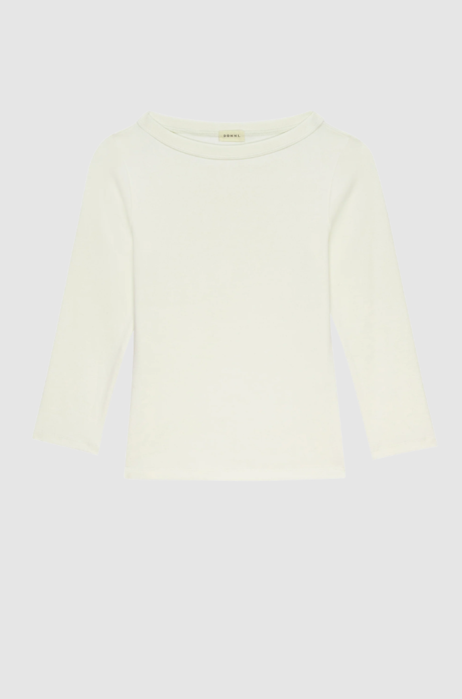 Donni Baby Rib Boat Neck - Creme