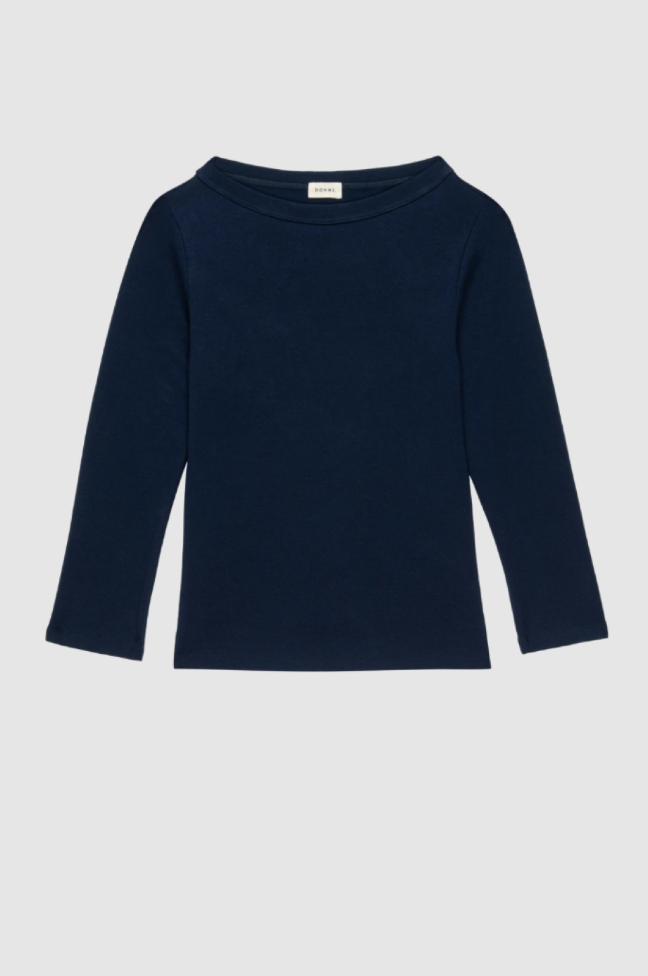 Donni Baby Rib Boat Neck - Navy