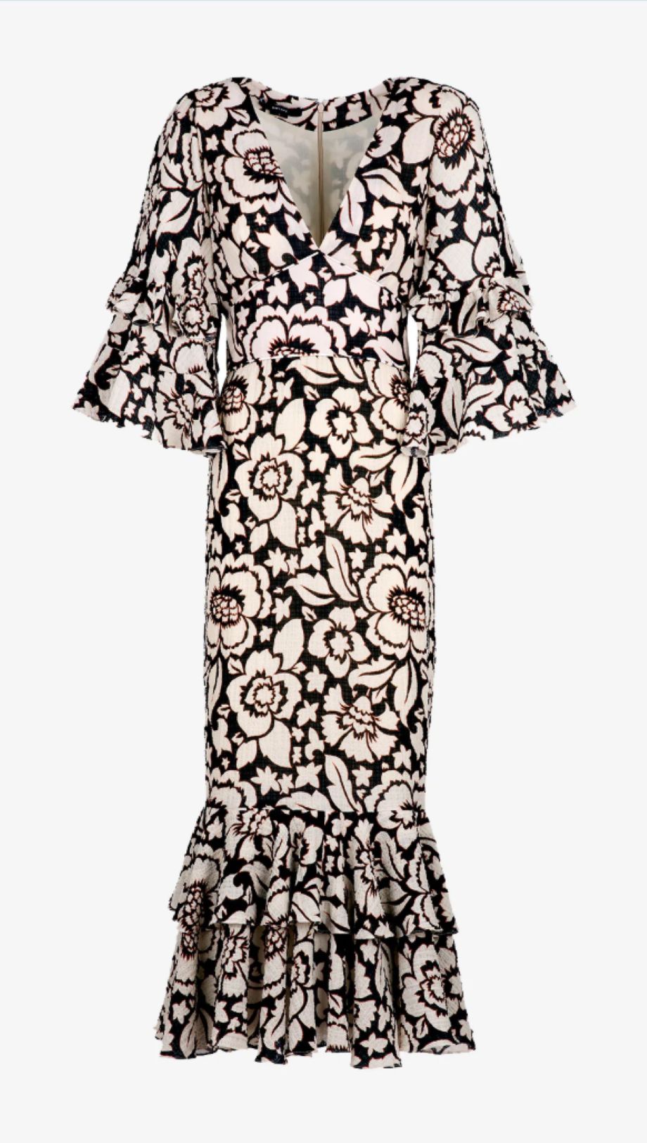 Smythe Midsummer Midi Dress - Etched Floral