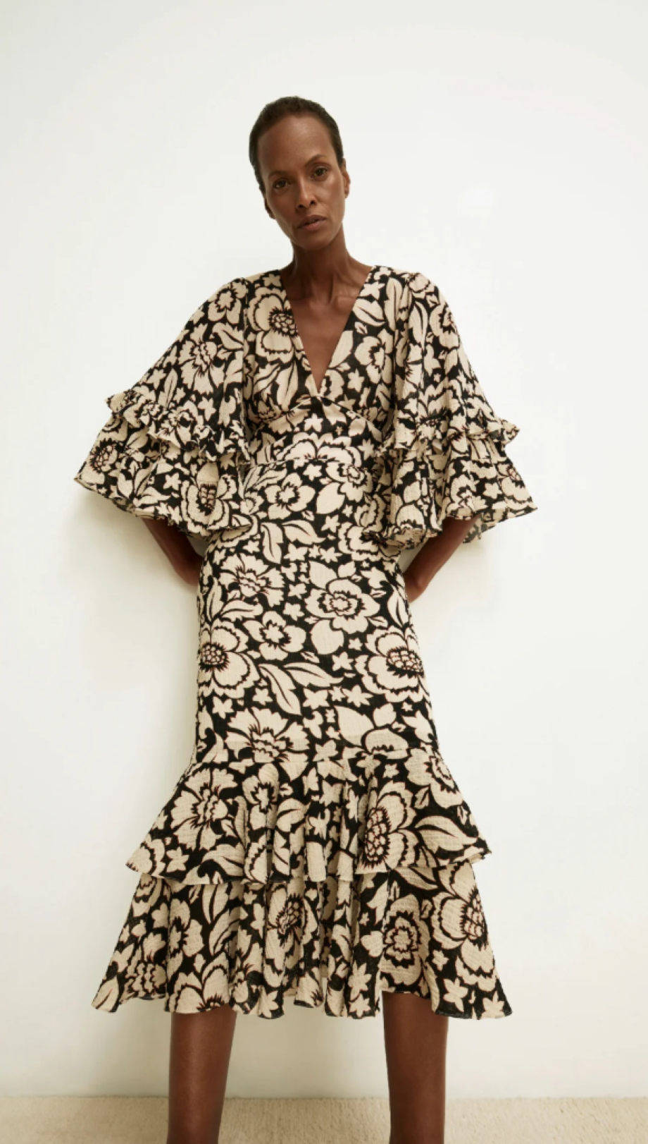 Smythe Midsummer Midi Dress - Etched Floral
