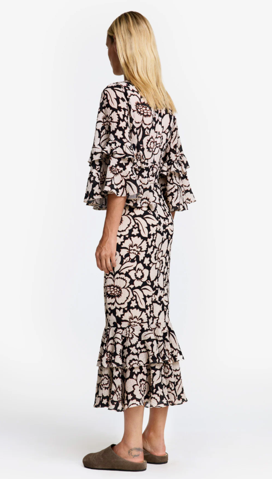 Smythe Midsummer Midi Dress - Etched Floral