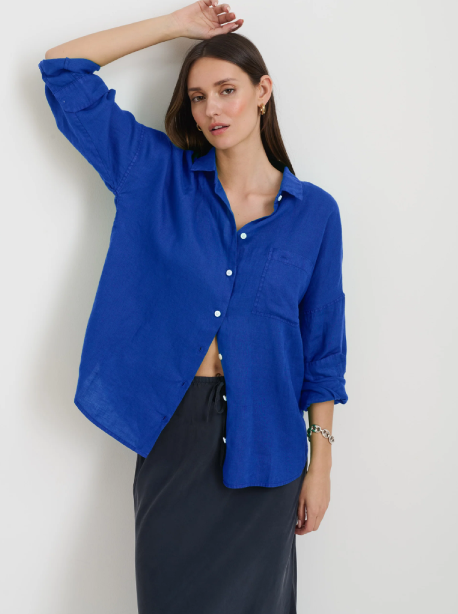 Alex Mill Jo Linen Shirt - Blue