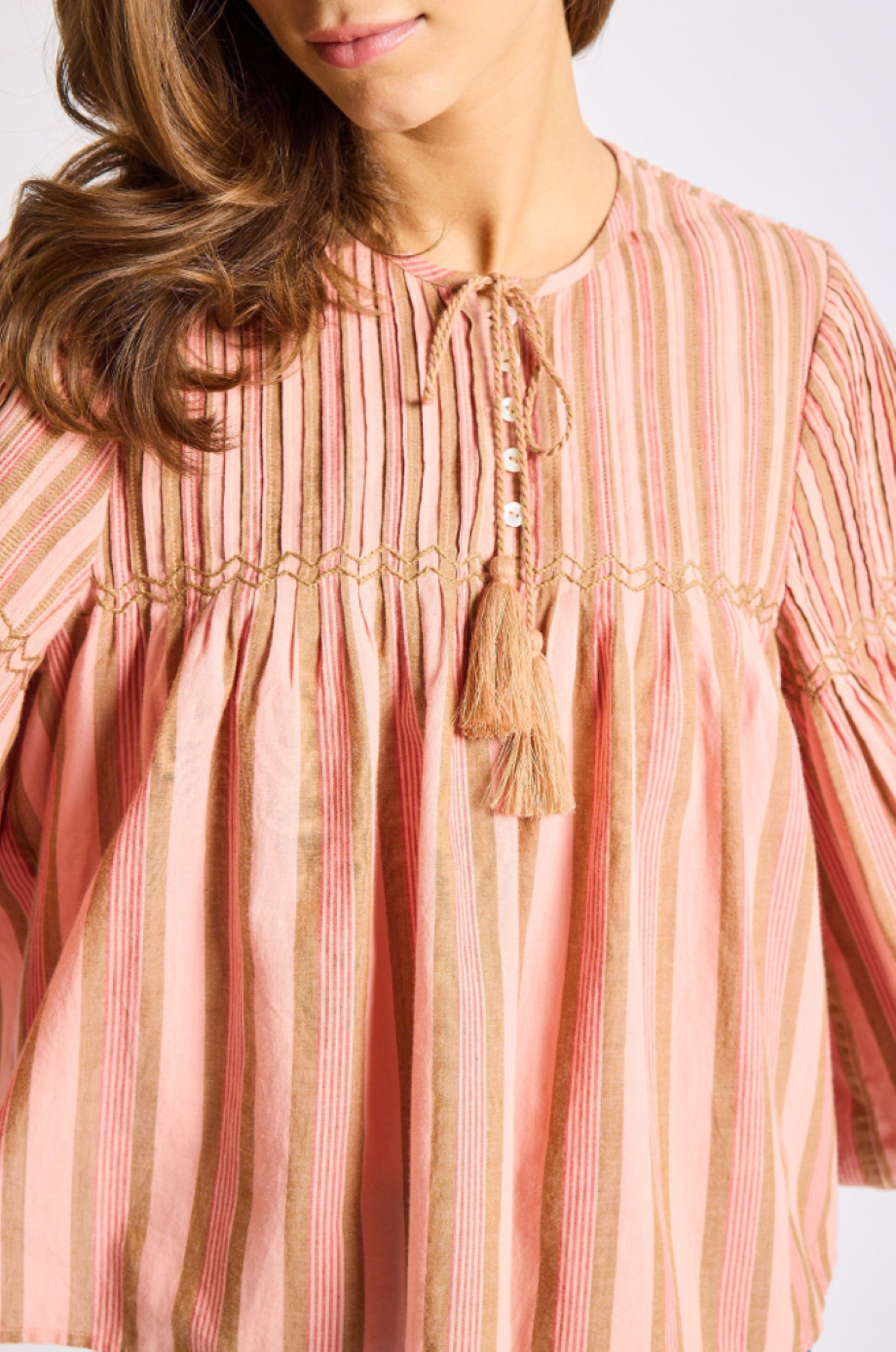 Mille Vivienne Top - Sante Fe Stripe