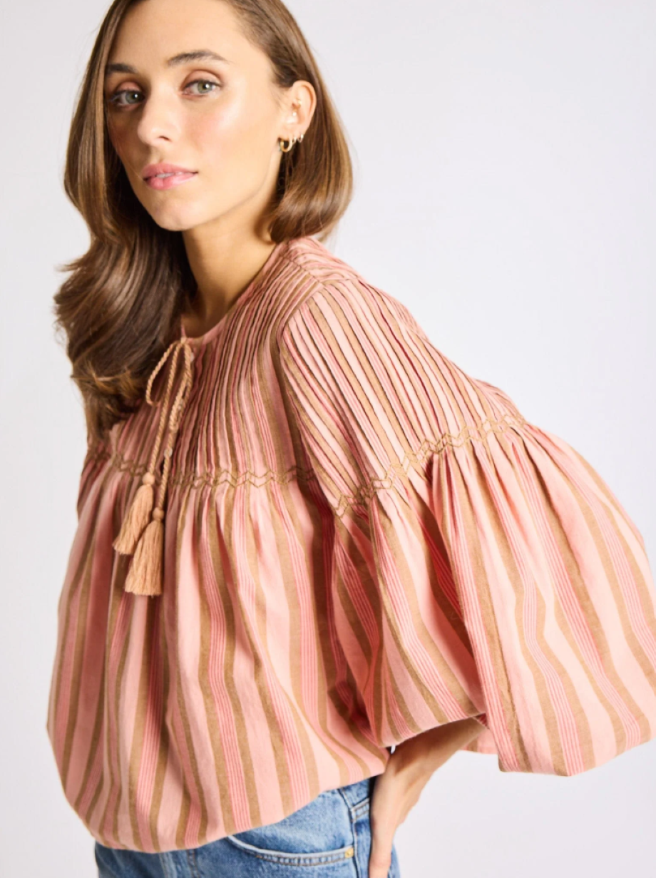 Mille Vivienne Top - Sante Fe Stripe