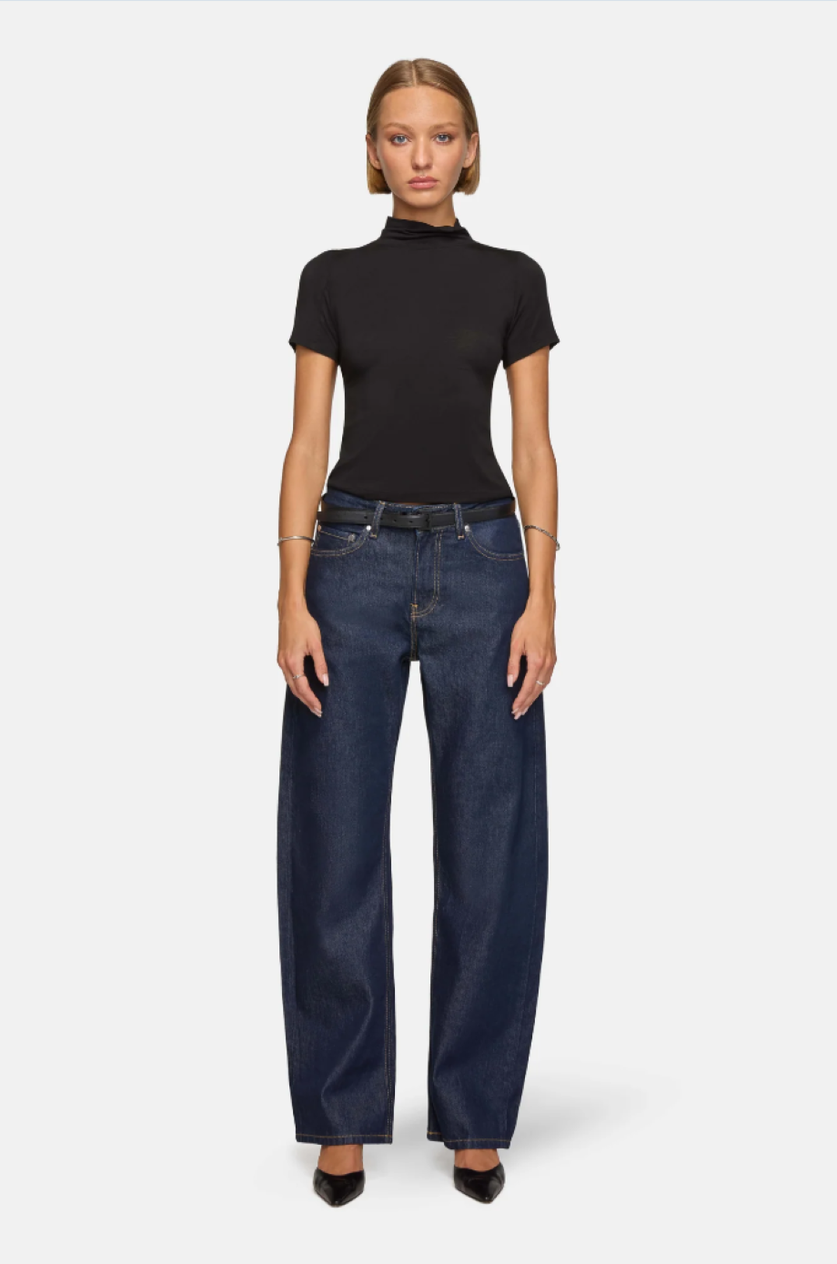 EB Denim Alida Loose Bowed Jean - Havana Night