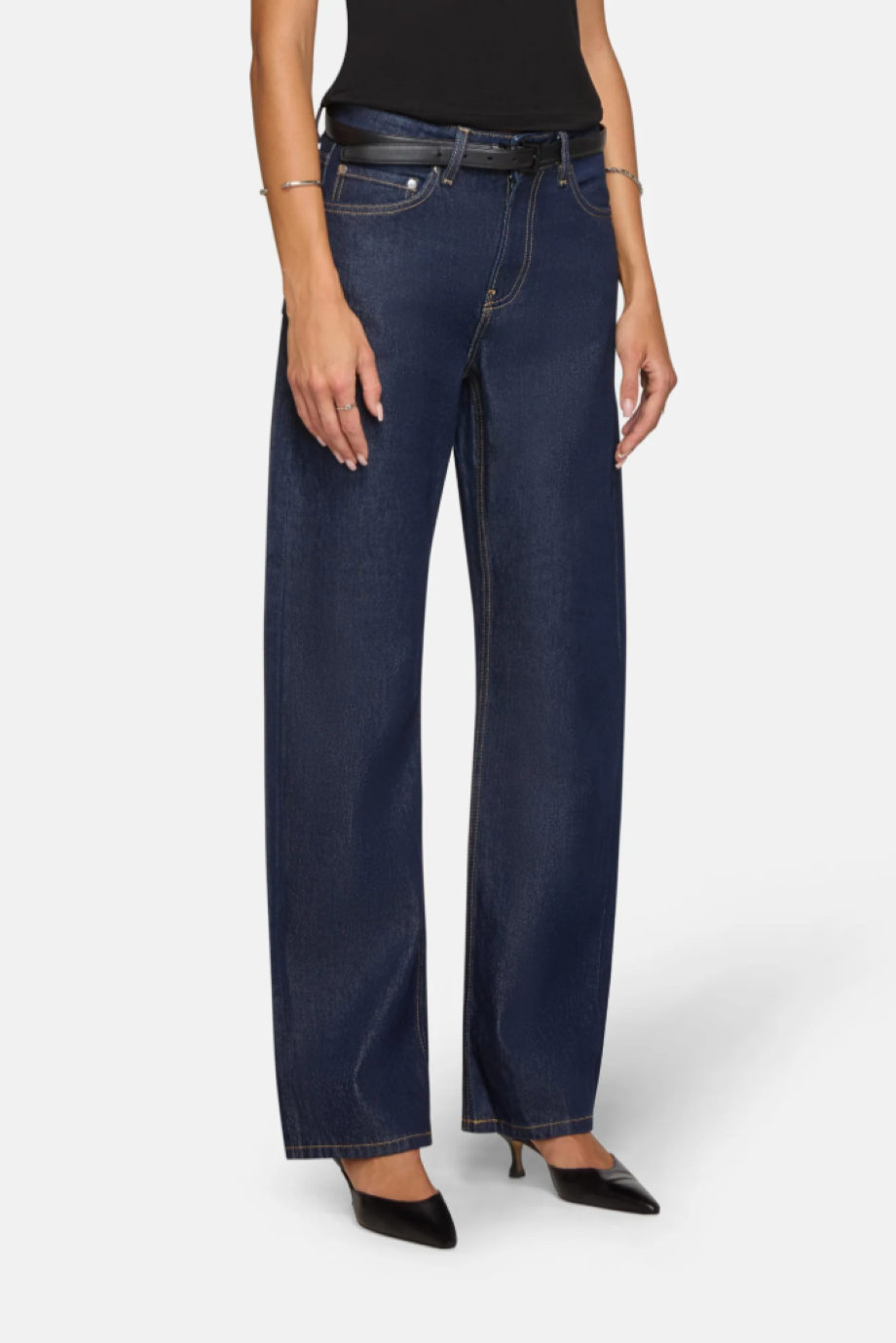 EB Denim Alida Loose Bowed Jean - Havana Night