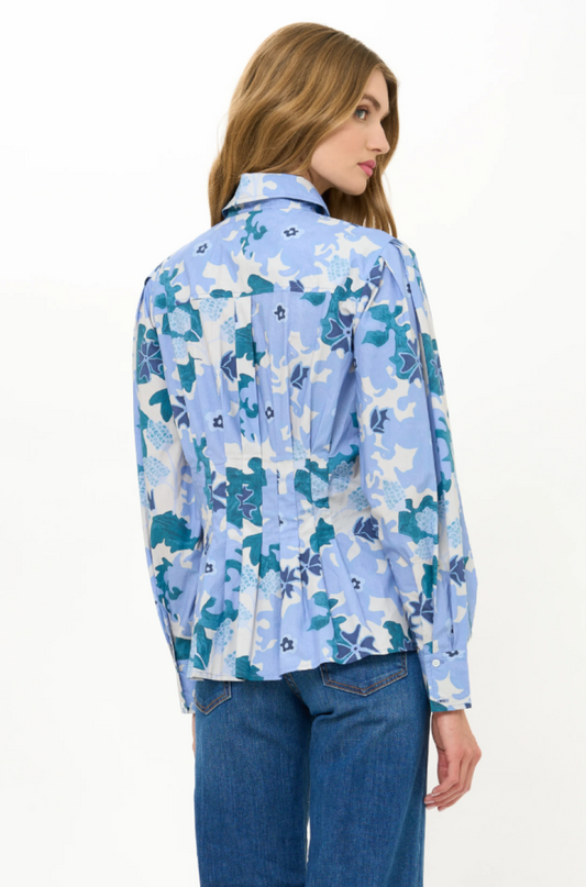 Oliphant Elizabeth Top - Suzani Blue