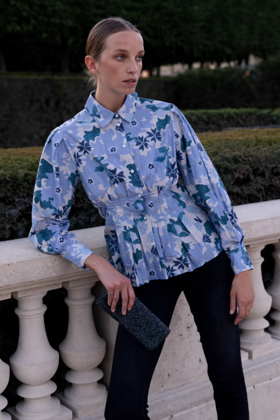 Oliphant Elizabeth Top - Suzani Blue
