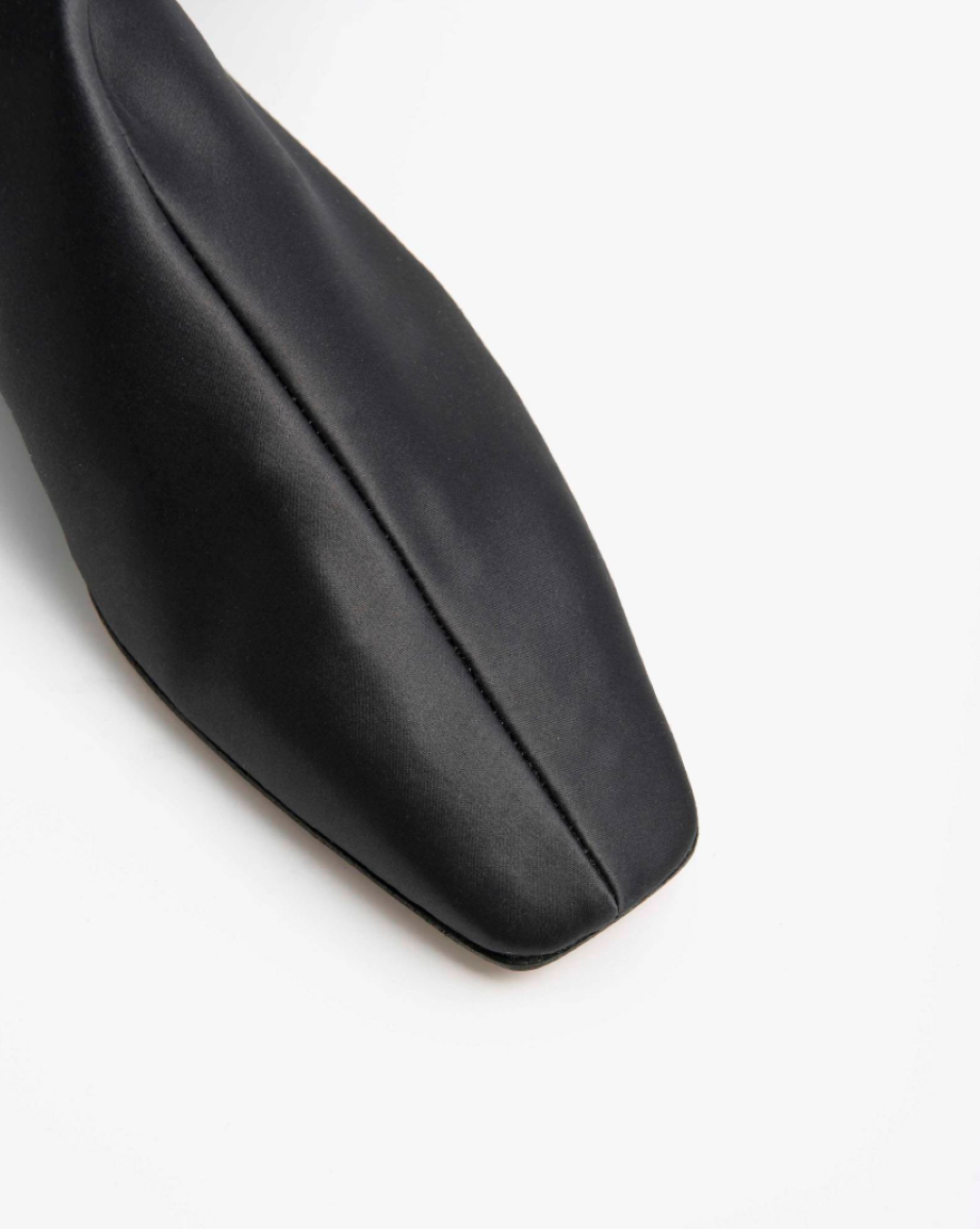 Alysi Satin Over-the-Knee "Sock" Boot - Antracite
