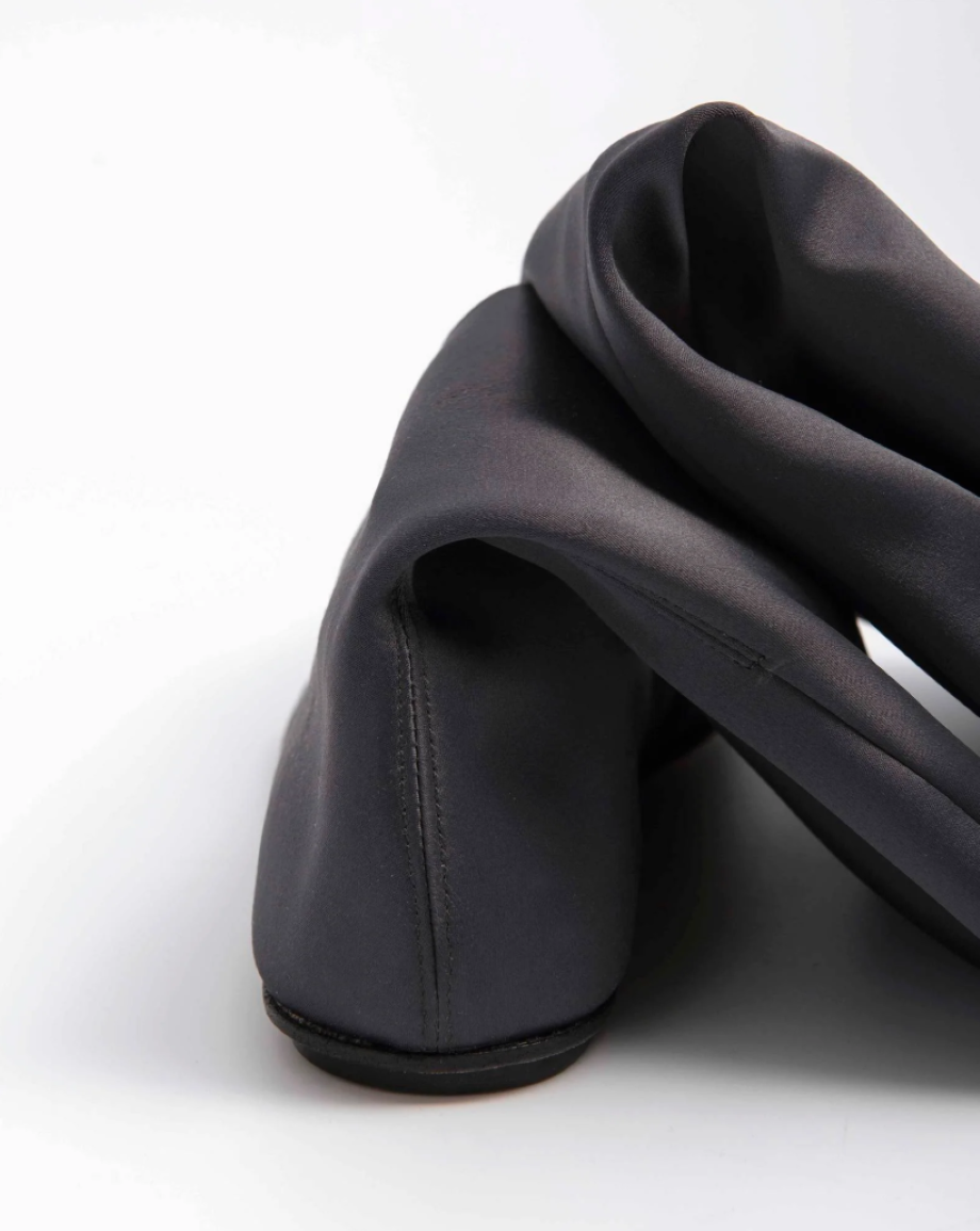 Alysi Satin Over-the-Knee "Sock" Boot - Antracite