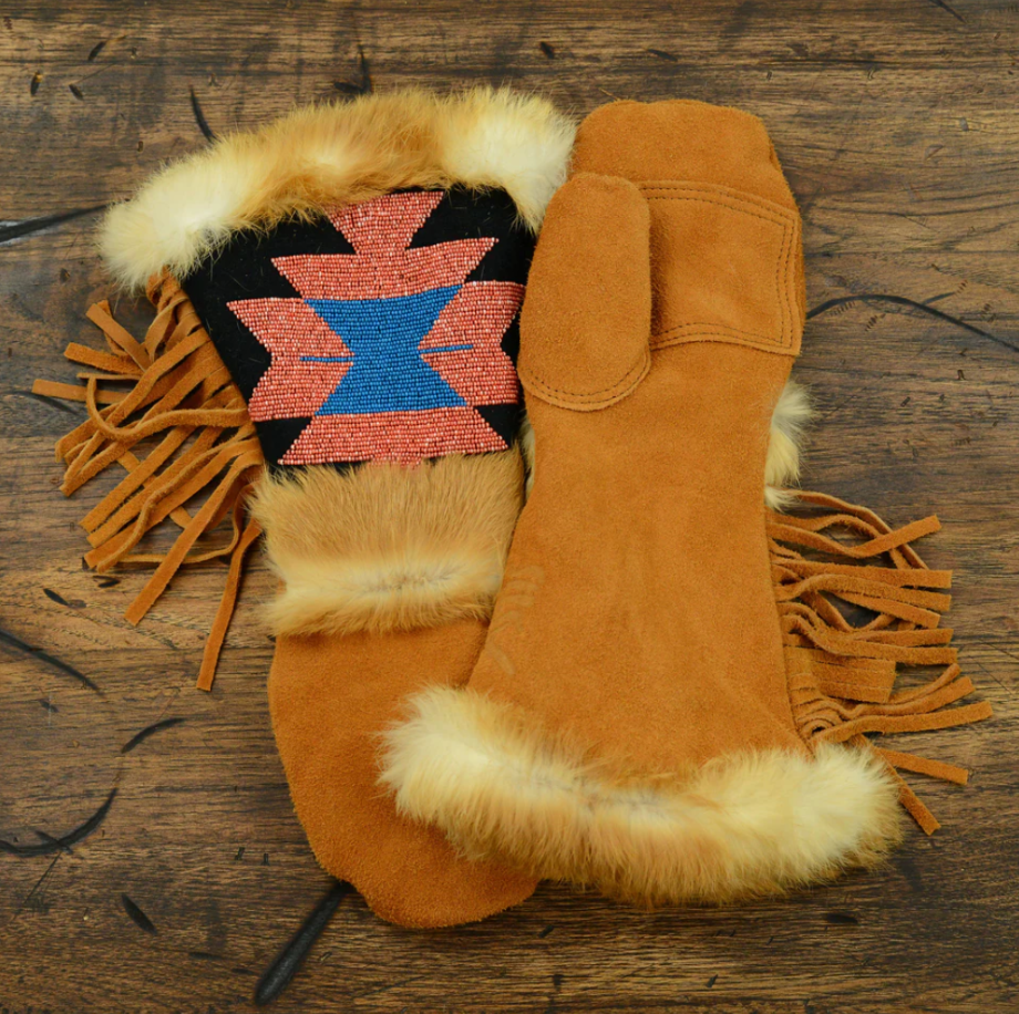 Astis Dias Long Cuff Mitten - Brown