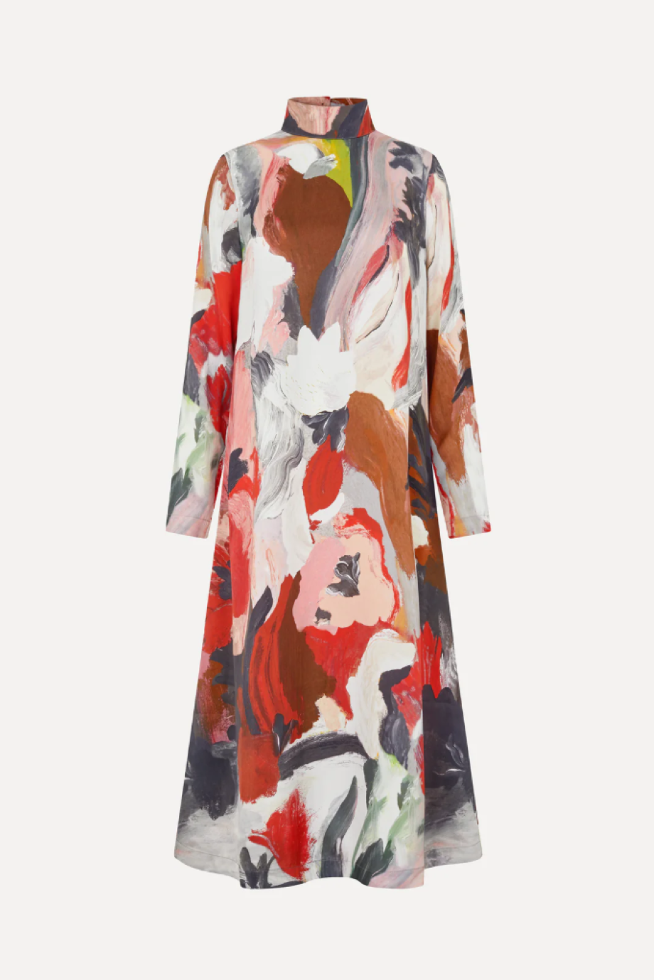 Stine Goya Long Sleeve Midi Dress - My Garden