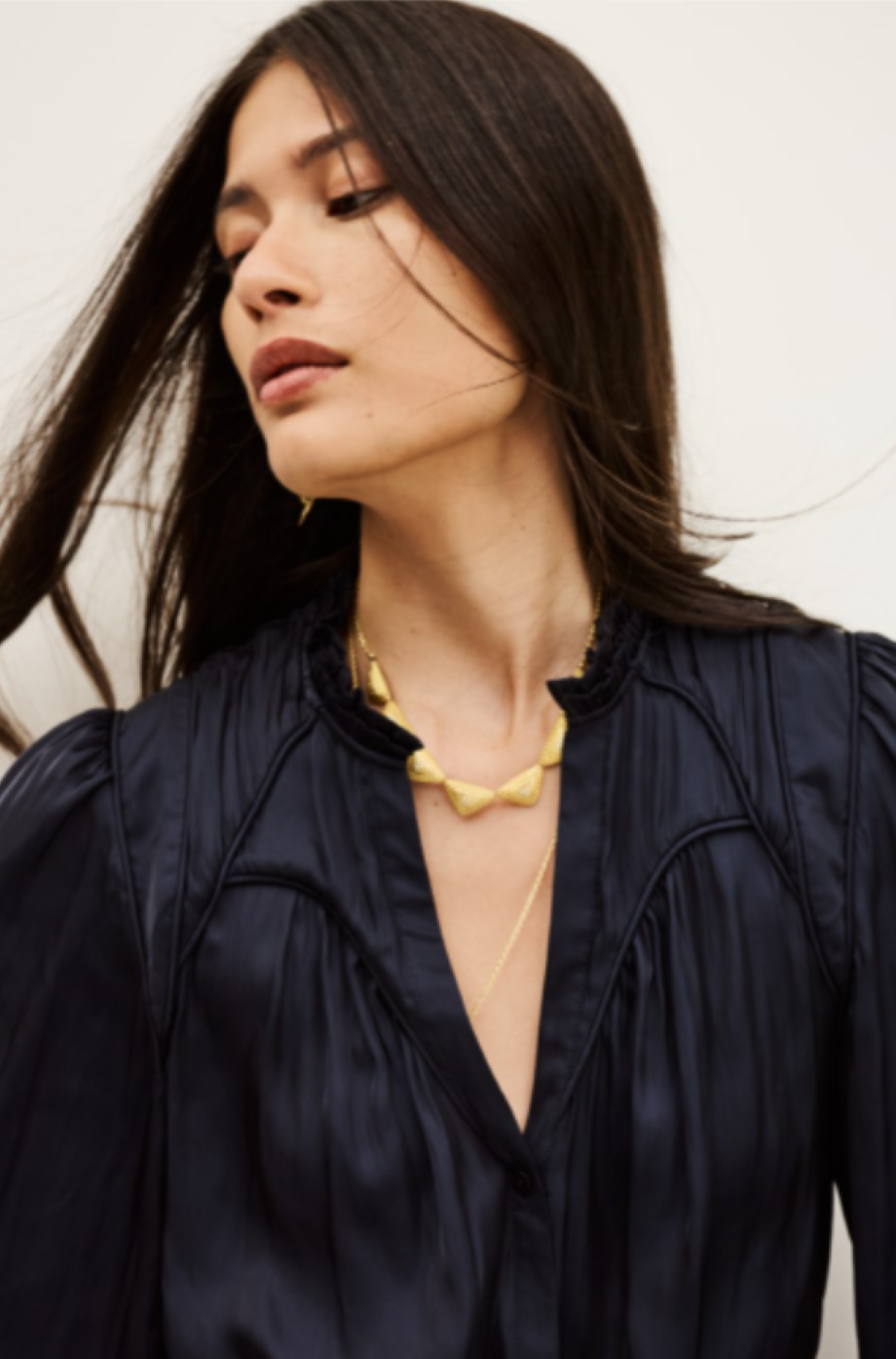 ba&sh Cesira Shirt - Encre