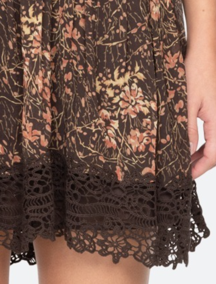 Sea-NY Luisa Mini Dress - Brown
