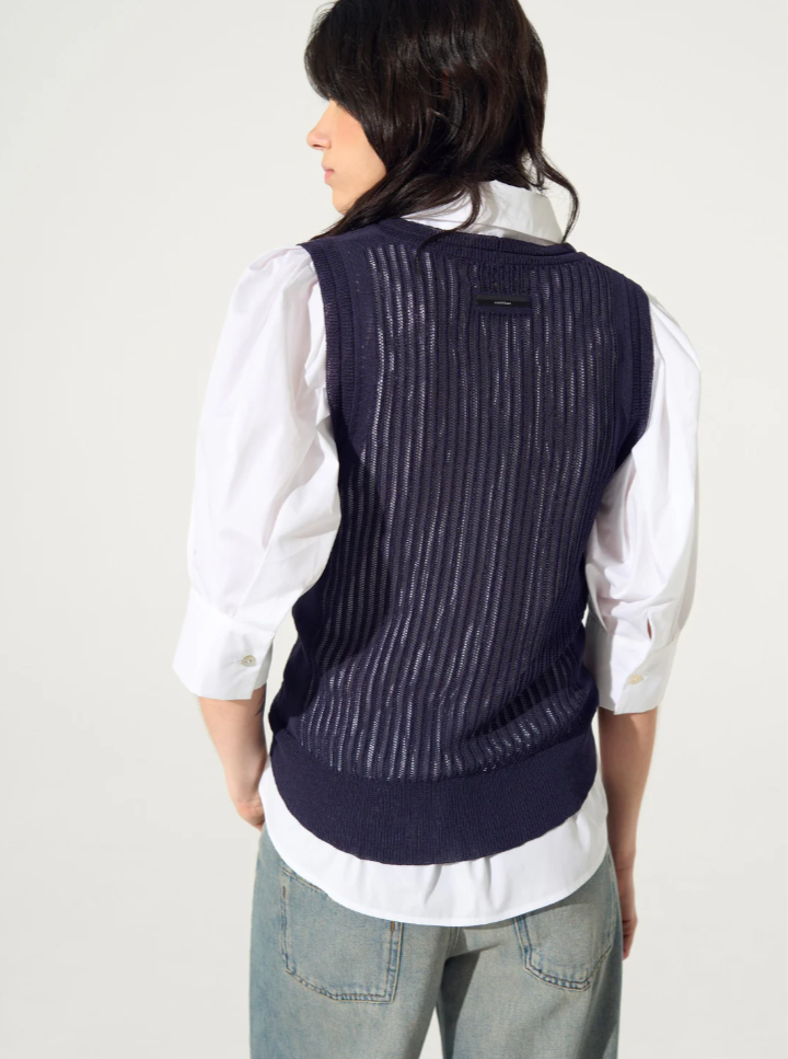 Cotélac Knit Tank Top - Cassis