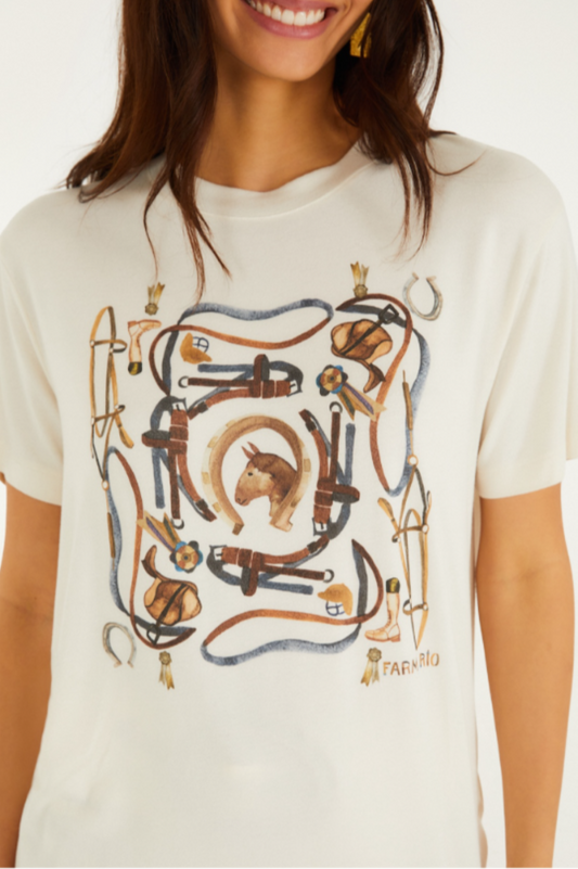 Farm Rio Equestrian Slim T-Shirt