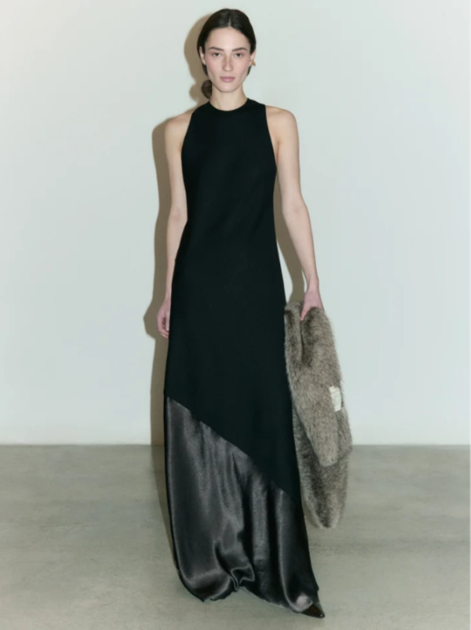Alysi Maxi Dress - Black/Chocolate