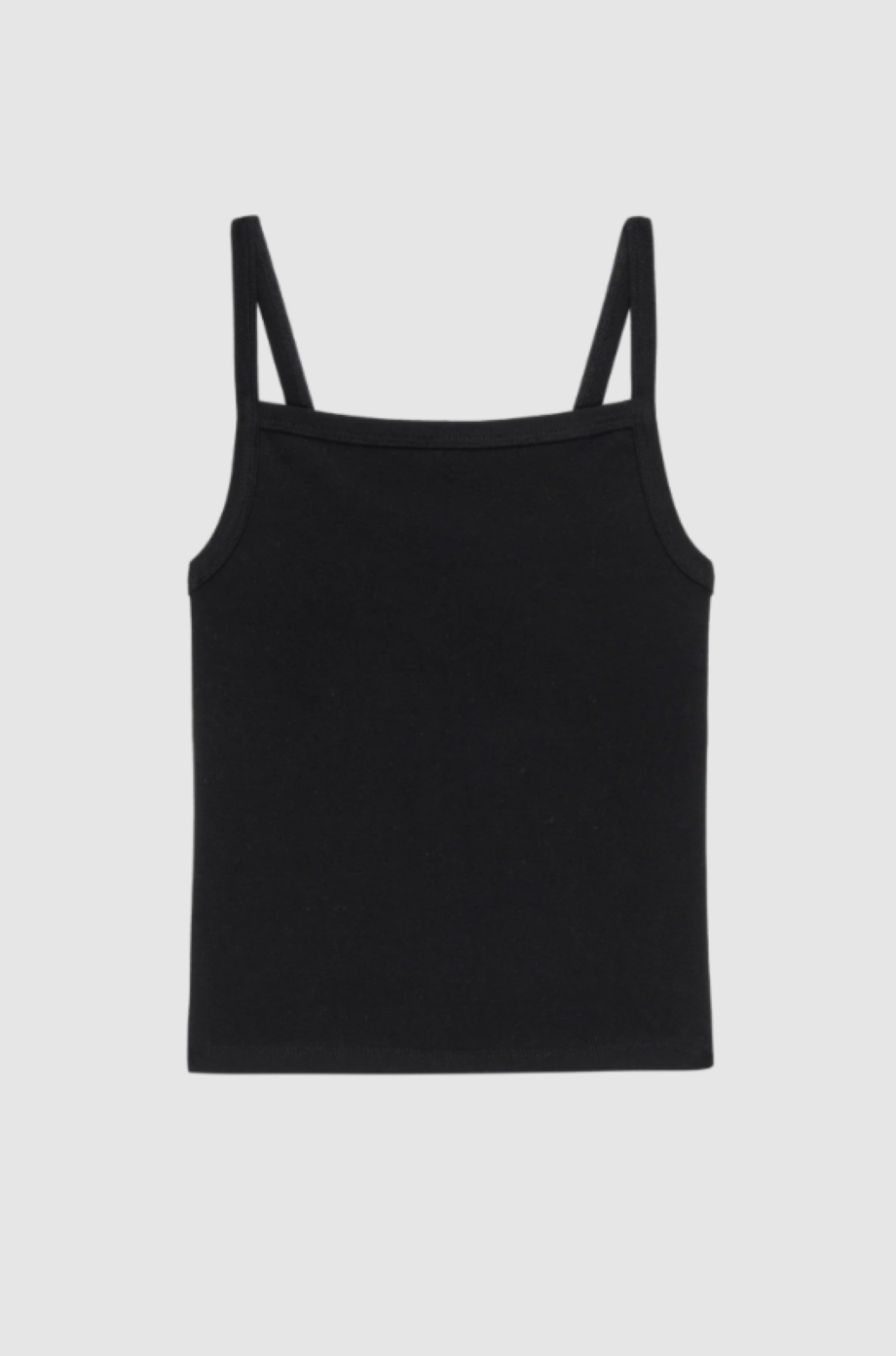 Donni Baby Rib Square Neck Tank - Jet